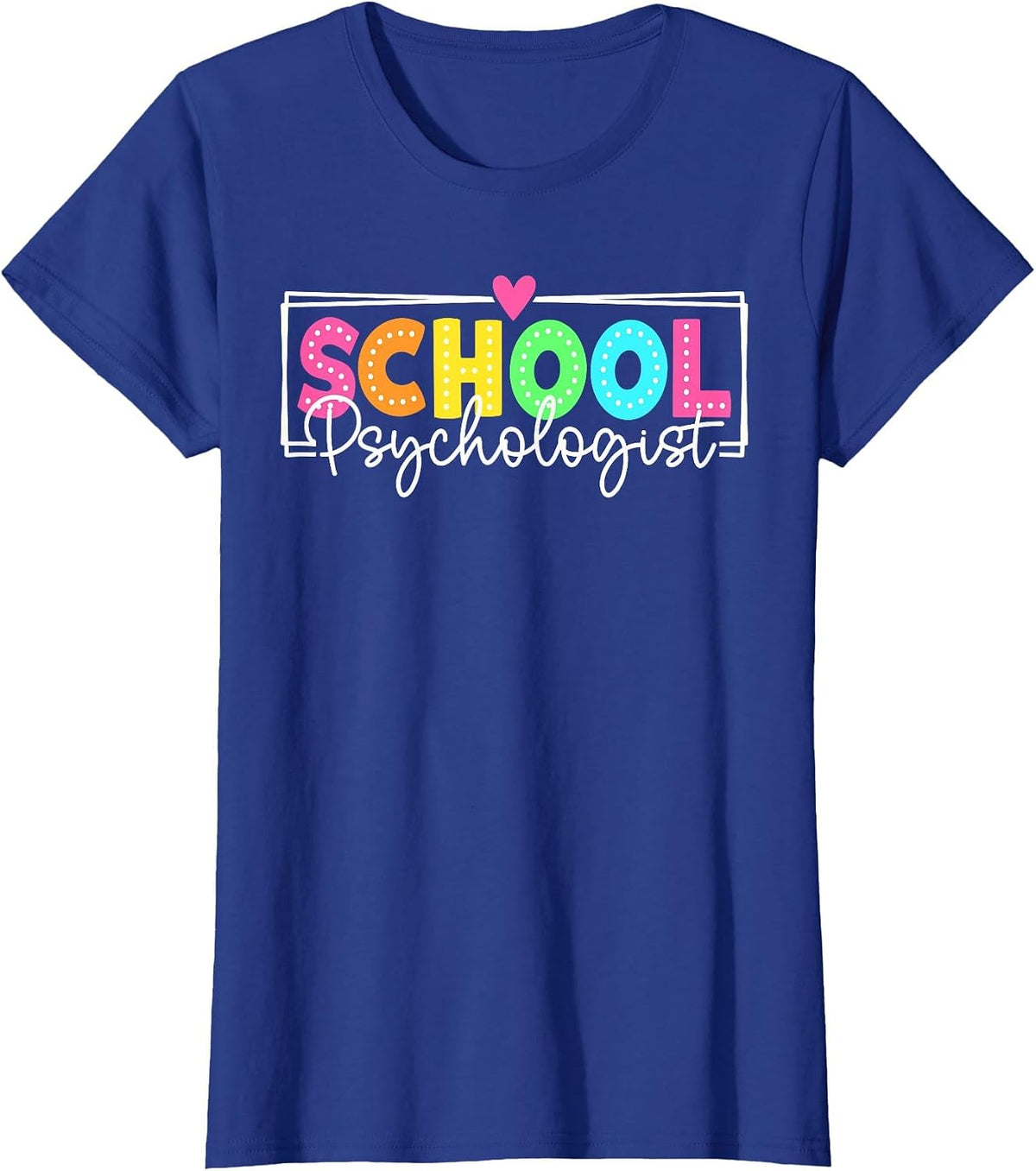 School Psychologist Back to School Teachers Students T-Shirt - Royal Blue