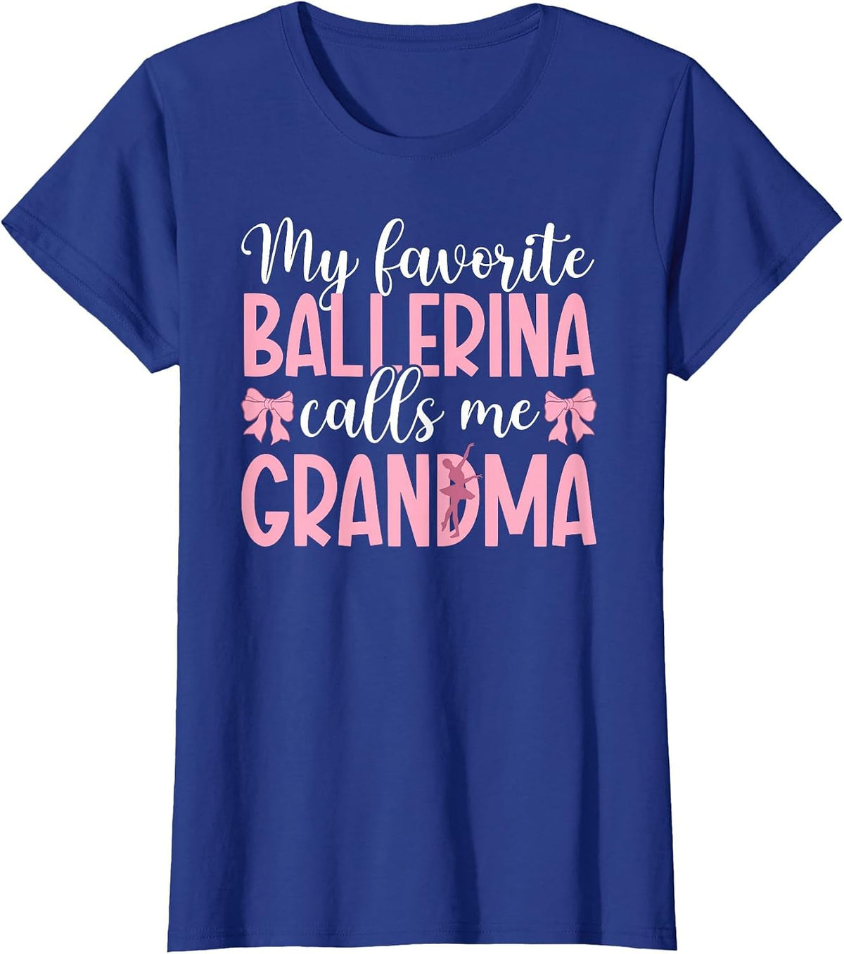 Proud Ballet Grandma of A Ballet Dancer Grandmother T-Shirt - Royal Blue