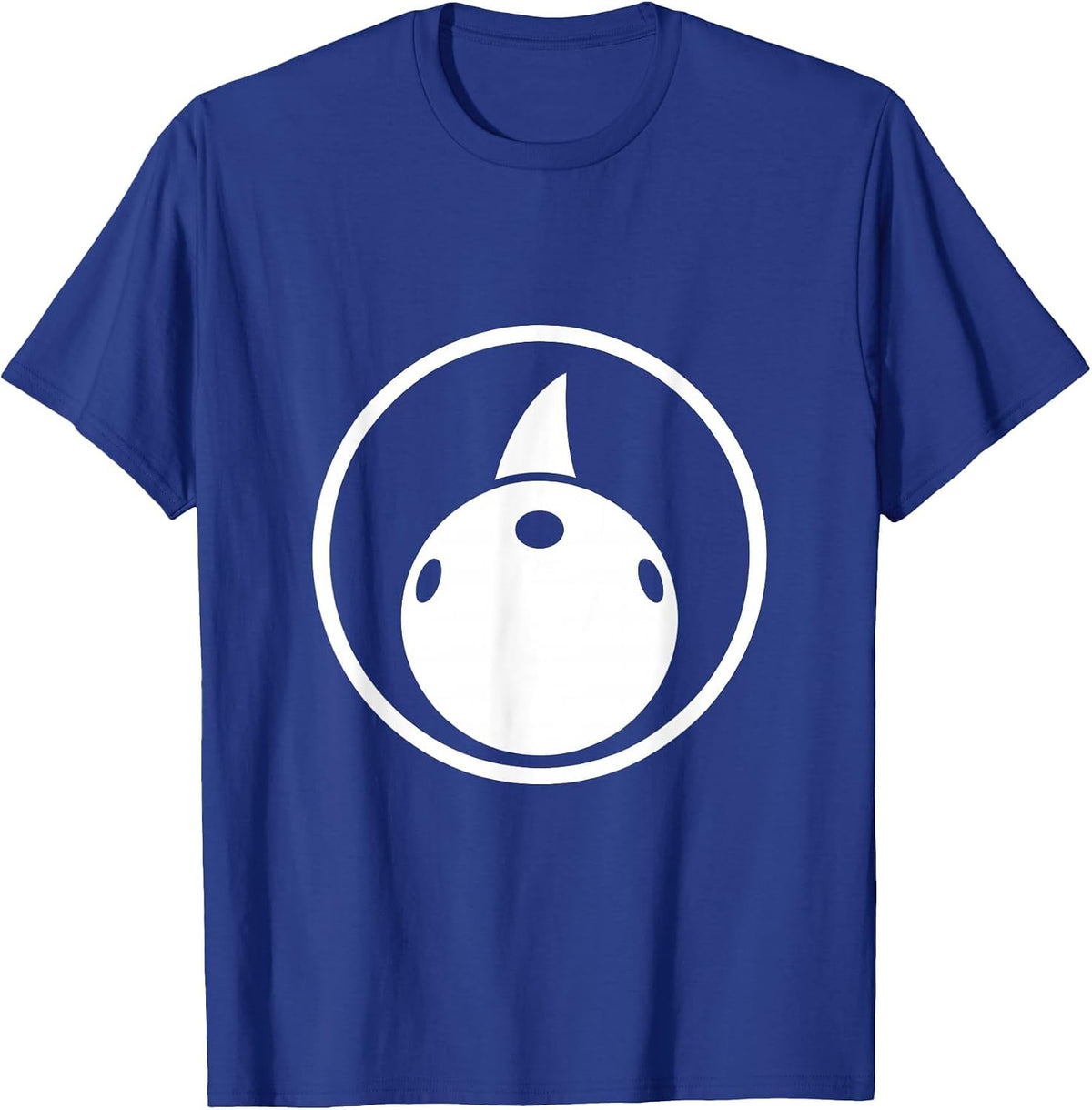 Shark Fin Bowling Ball Funny Bowling Graphic T-Shirt - Royal Blue
