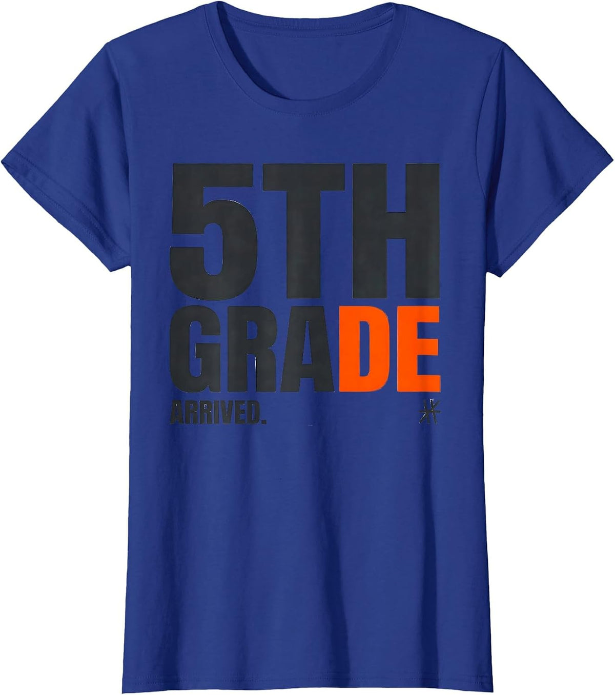 Women's 5th Grade Arrived Minimalist First Day Of School Teacher T-Shirt - Royal Blue
