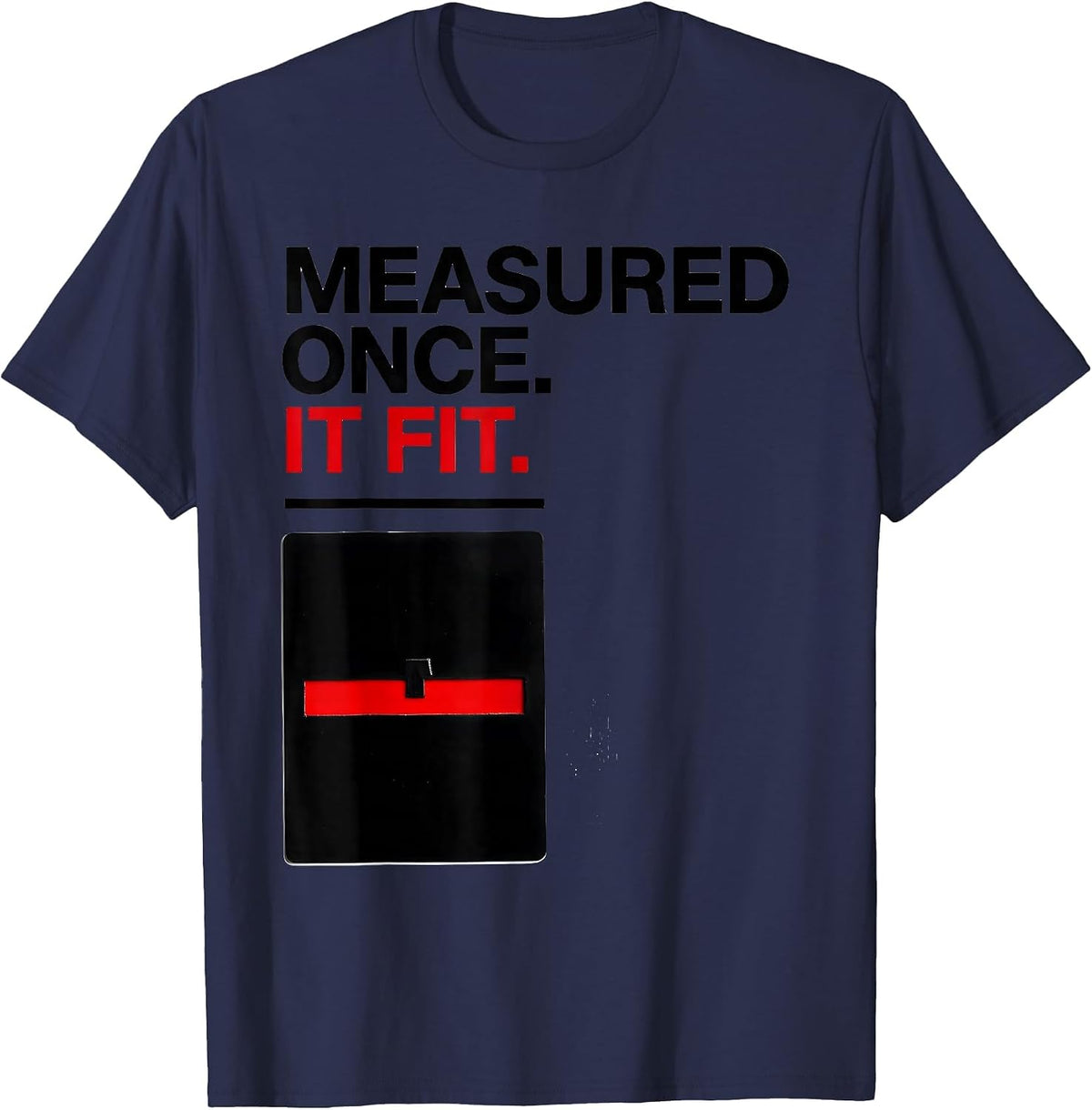 Men's Measured Once It Fit Swiss International Machinist T-Shirt - Navy Blue
