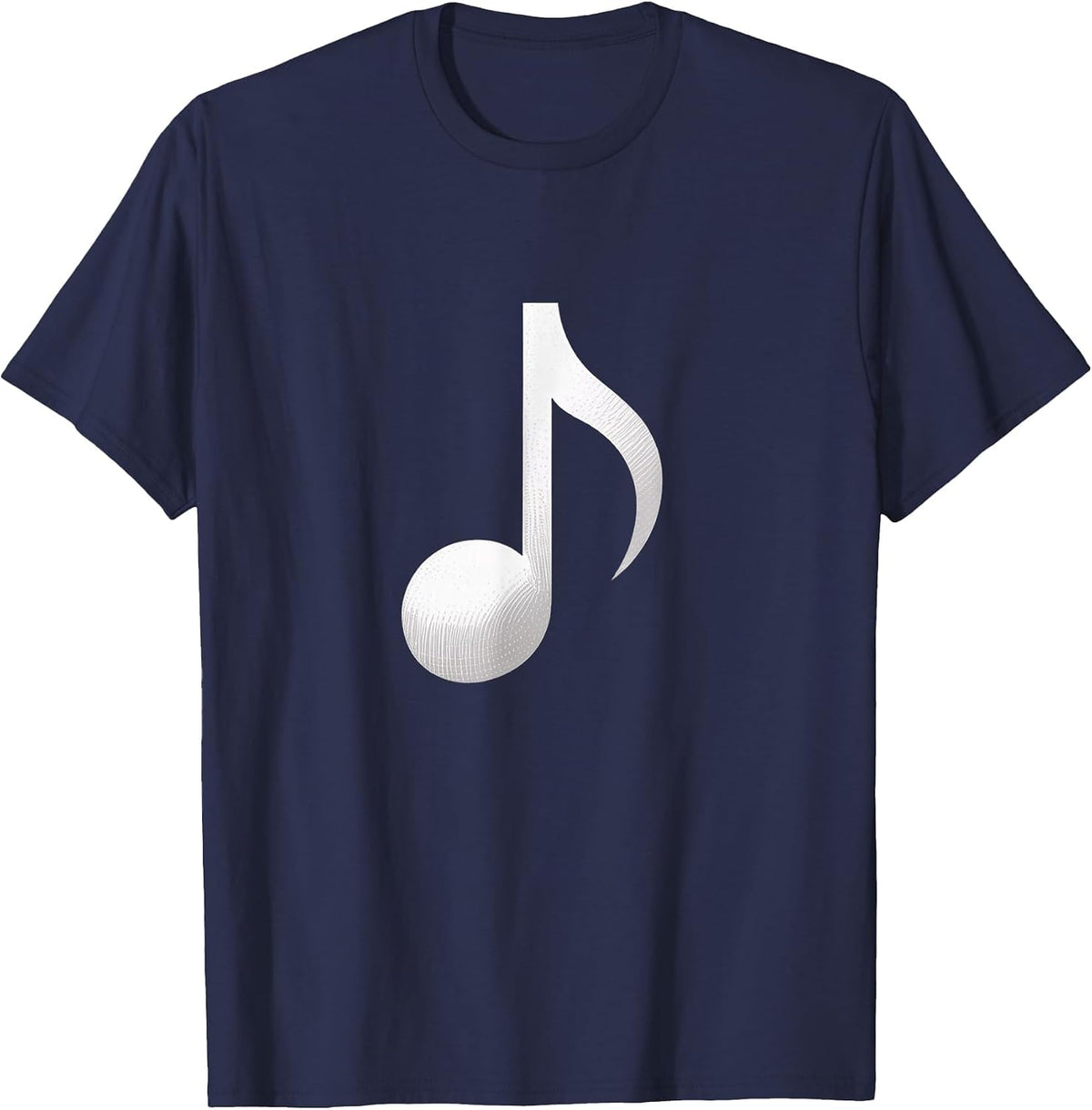 Funny Music Note Musical Clef for Funny Musicians T-Shirt - Navy Blue