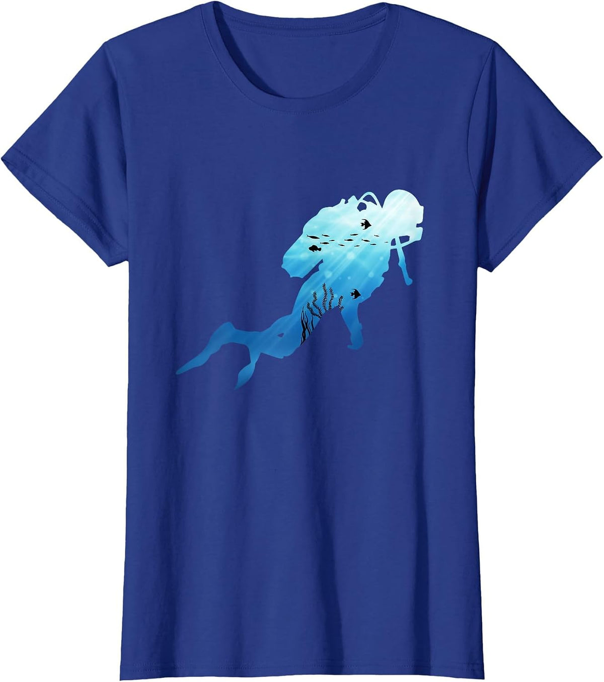 Scuba Diving - Underwater Ocean Lover Scuba Diver Trainer T-Shirt - Royal Blue