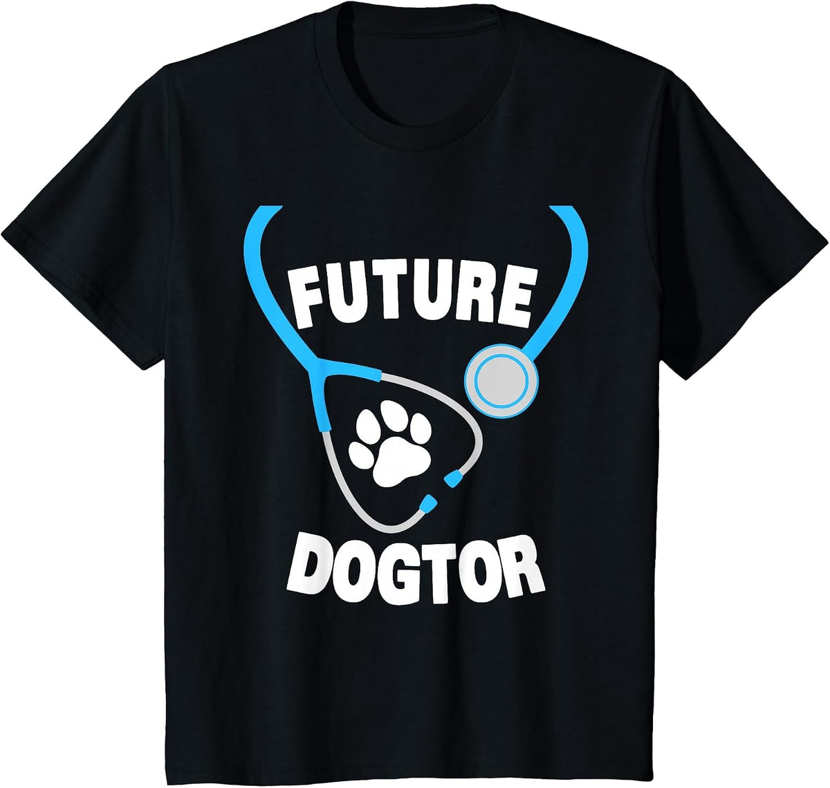 Funny Future Veterinarian Design for Men Women Vet Assistant T-Shirt - Black
