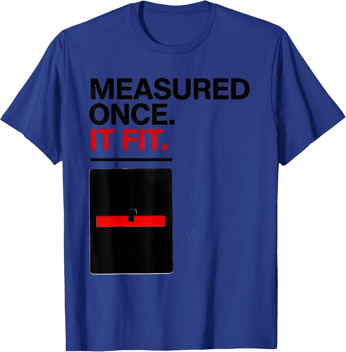 Men's Measured Once It Fit Swiss International Machinist T-Shirt - Royal Blue