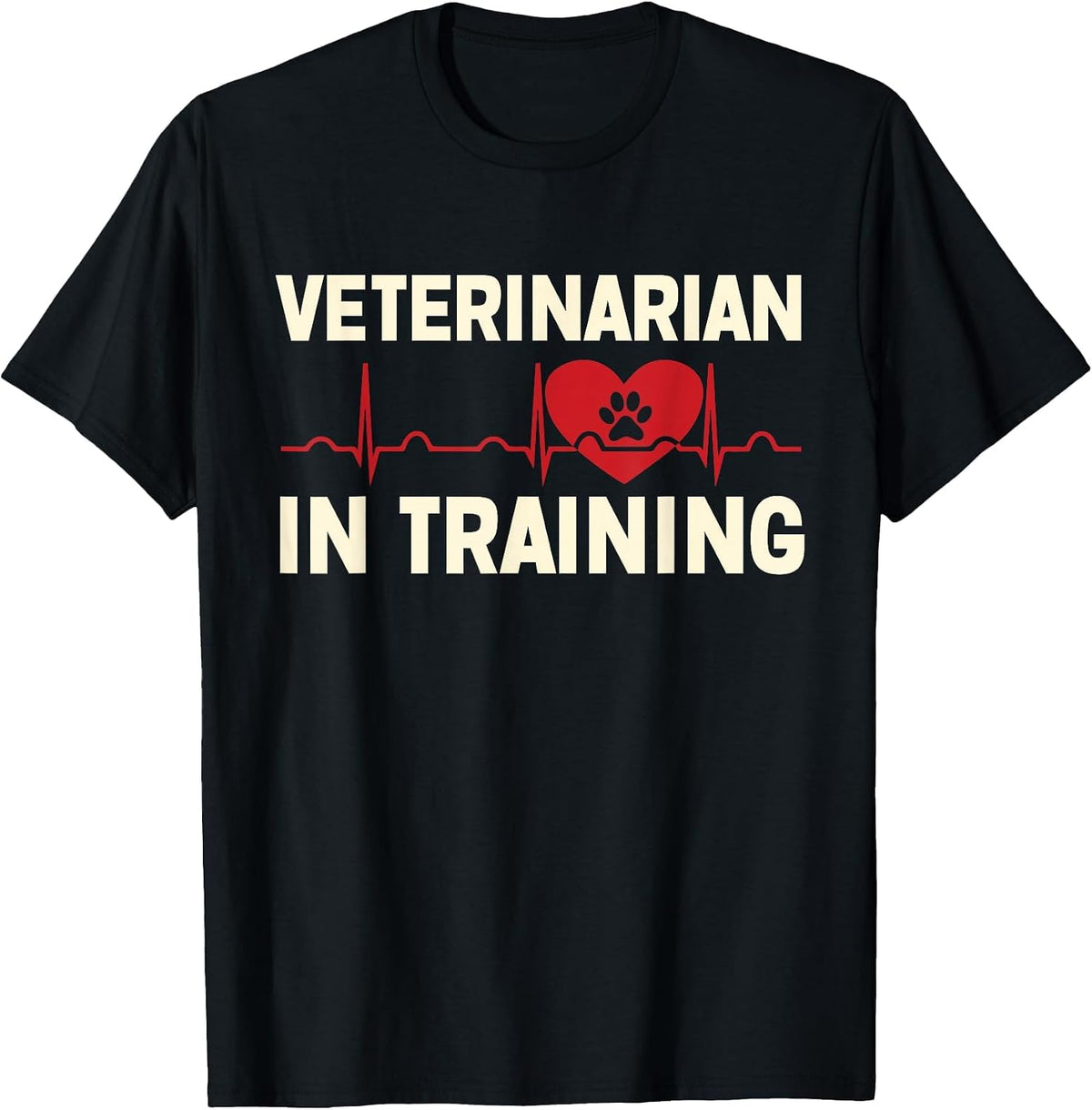 Future Veterinarian Veterinarian in Training T-Shirt - Black