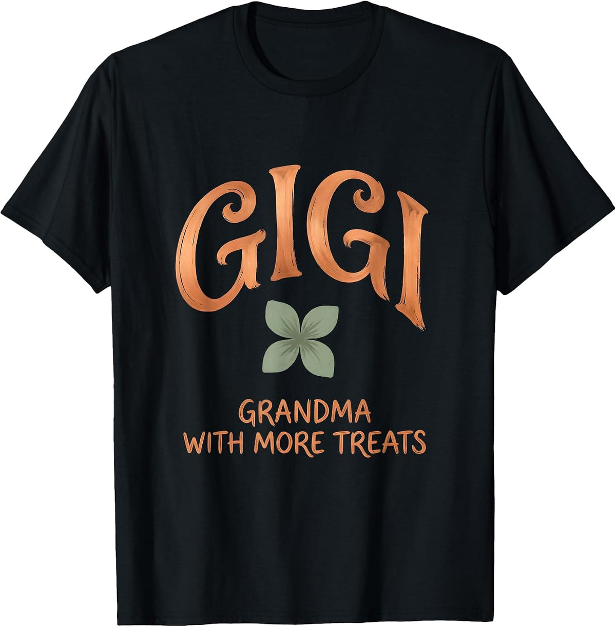Men's Gigi Grandma With More Treats Funny Grandma Gift Boho T-Shirt - Black