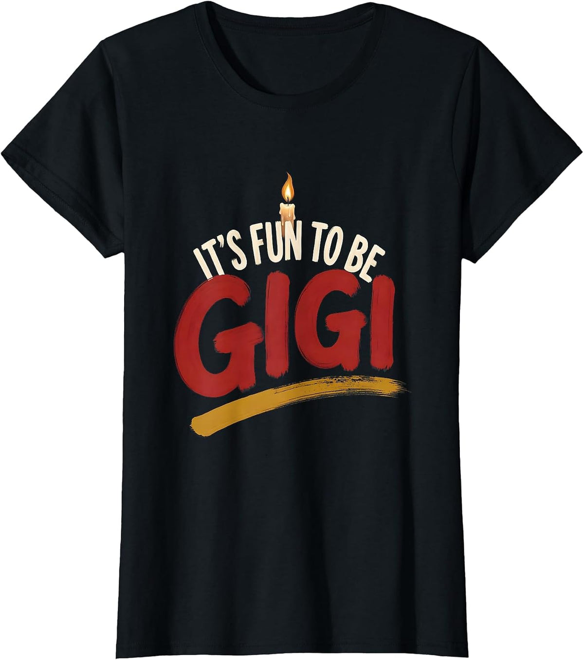 It's Fun To Be Gigi Playful First Birthday Family Matching T-Shirt - Black