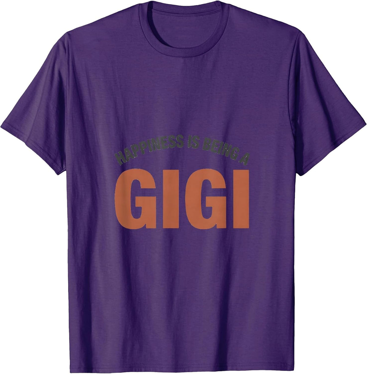 Happiness Is Being A Gigi Grandma Sentimental Mother's Day T-Shirt - Purple