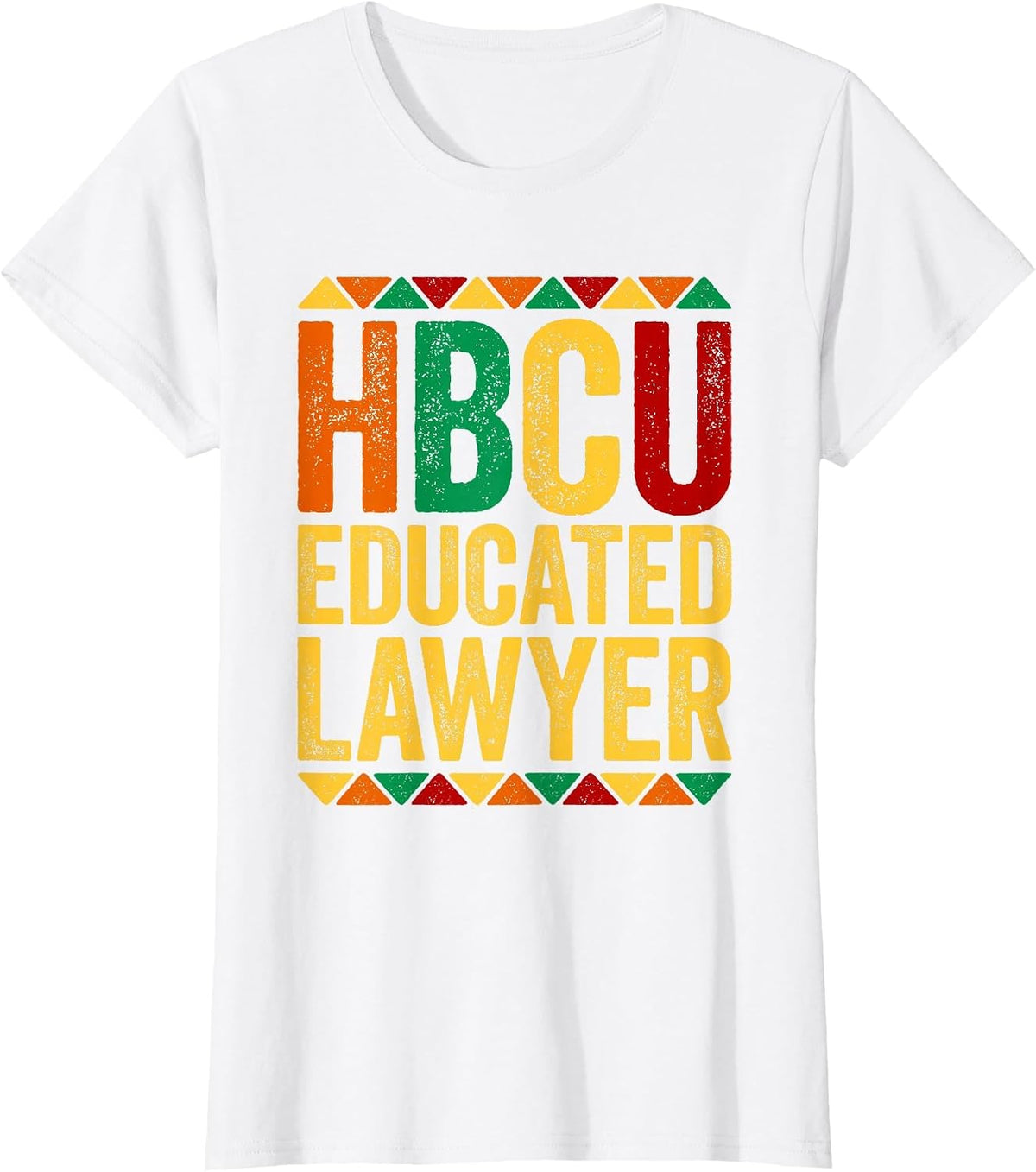 HBCU Educated Lawyer Shirt Historical Black History Month T-Shirt - White