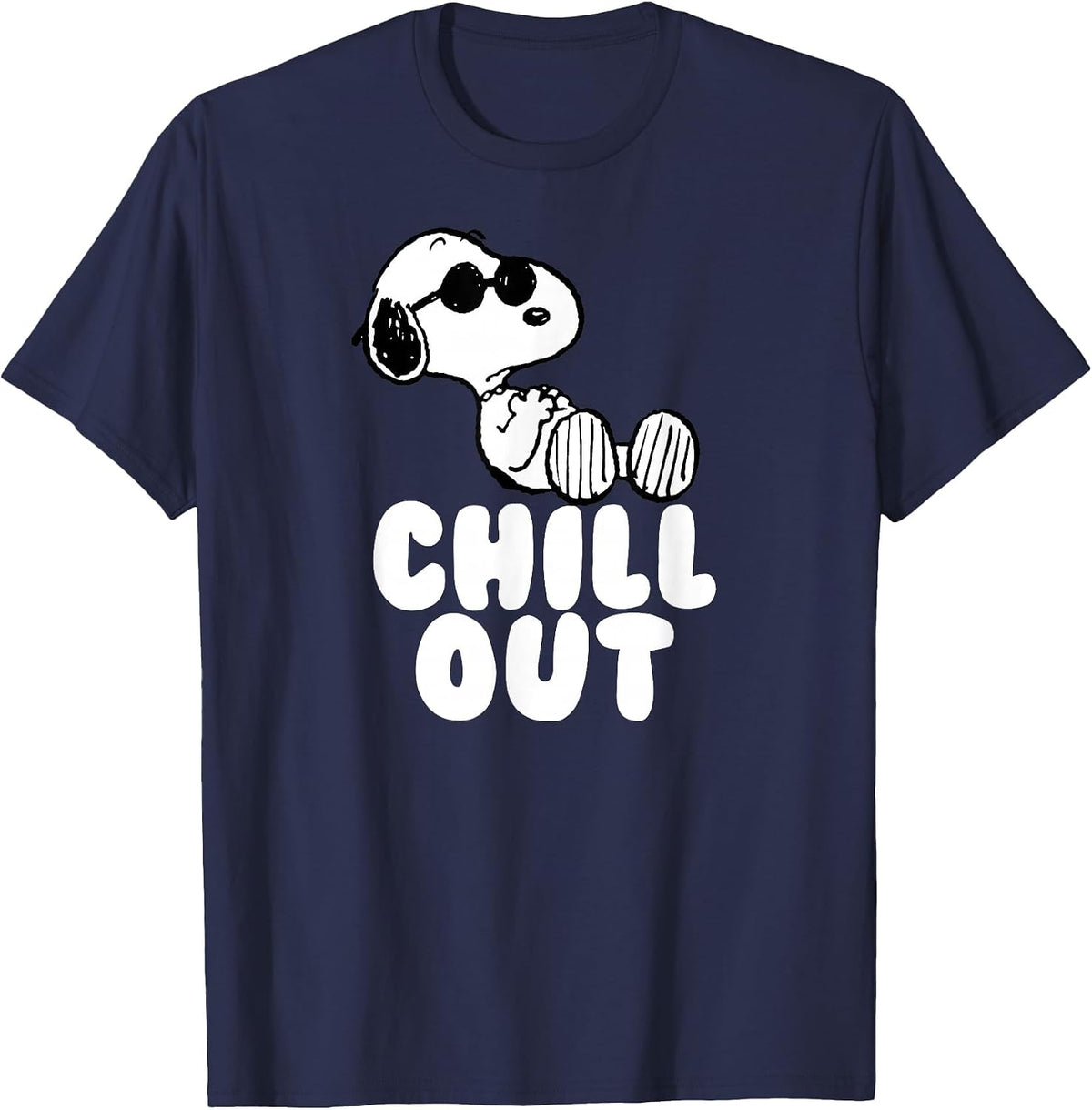 Peanuts Chill Out Snoopy T-Shirt - Navy Blue