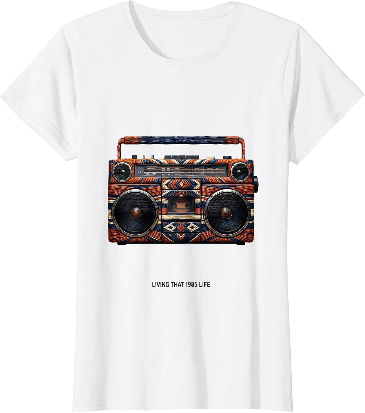 Living That 1985 Life Vintage Retro Design T-Shirt - White