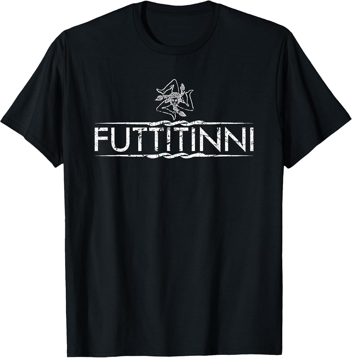 Sicily Sicilia Sicily Italy Italian Futtitinni T-Shirt - Black
