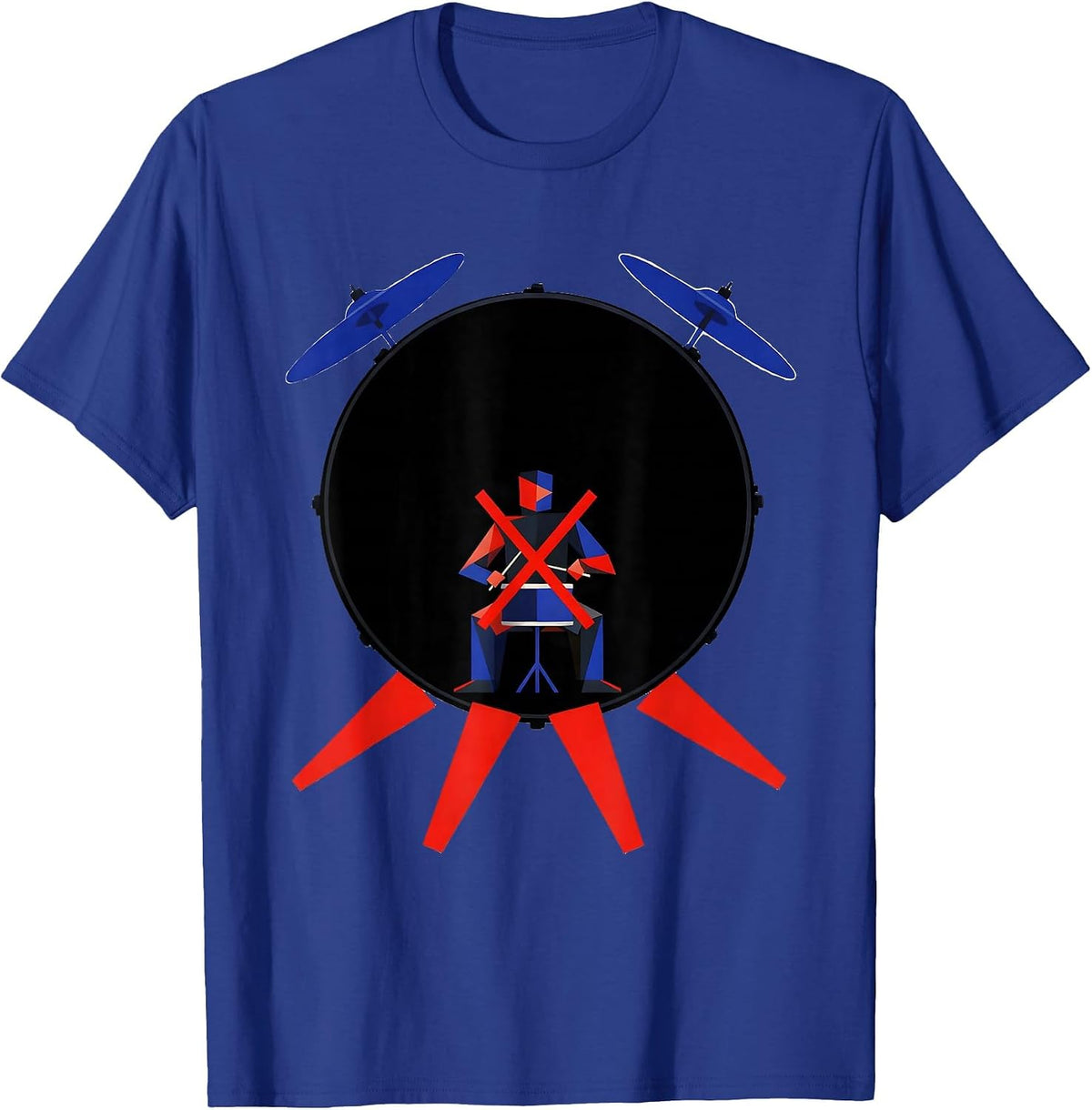 Bauhaus Drummer Humor Percussionist Gift T-Shirt - Royal Blue