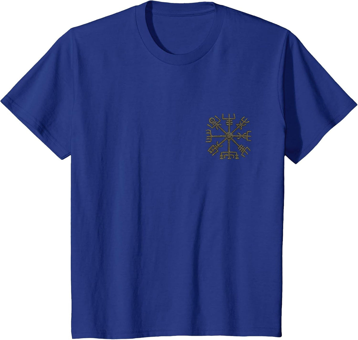 Vegvisir, Viking, Rune Circle, Nordic, Symbol, Odin, Thor T-Shirt - Royal Blue