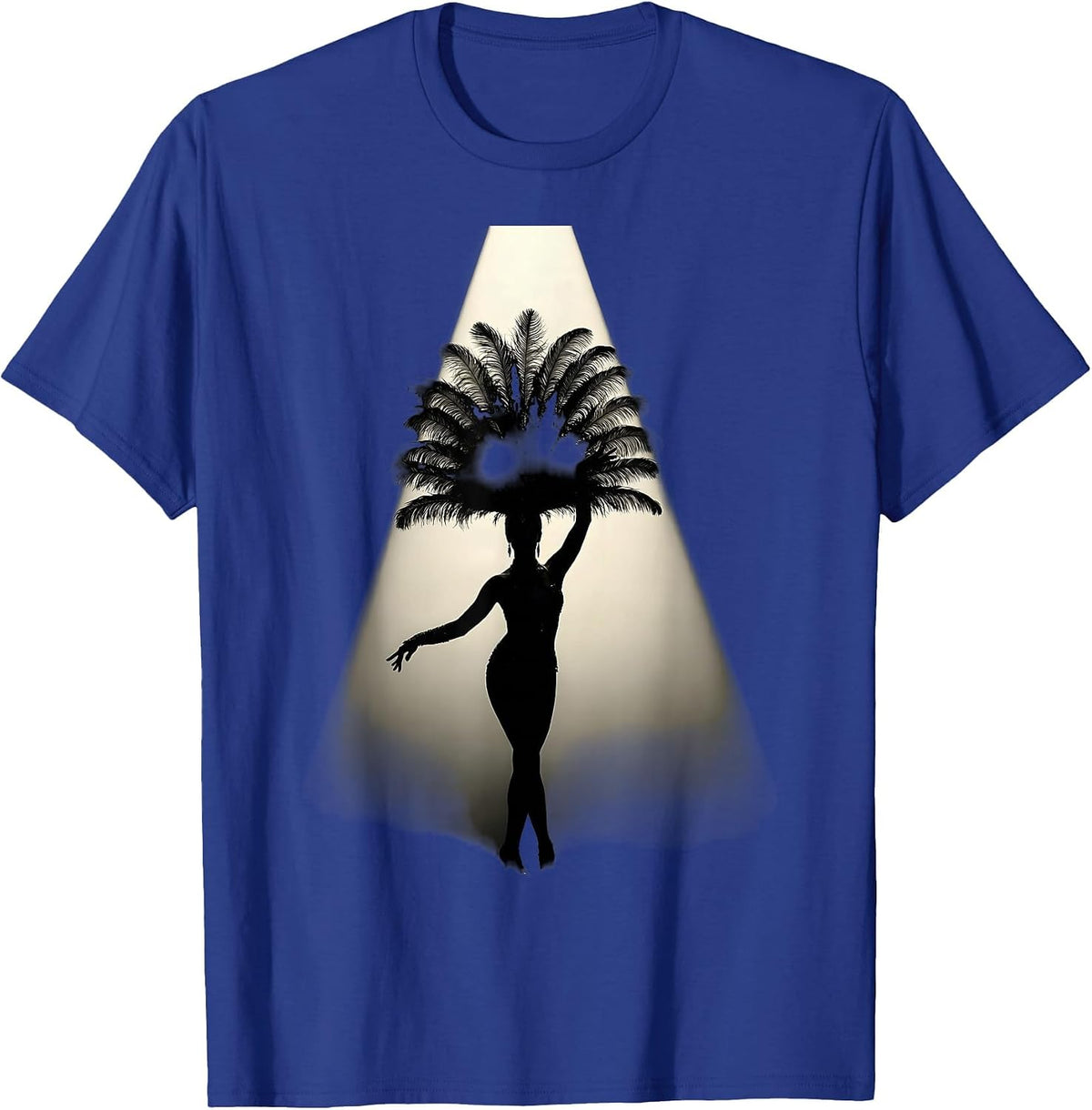 Men's Showgirl Solo Spotlight Graphic Design T-Shirt - Royal Blue