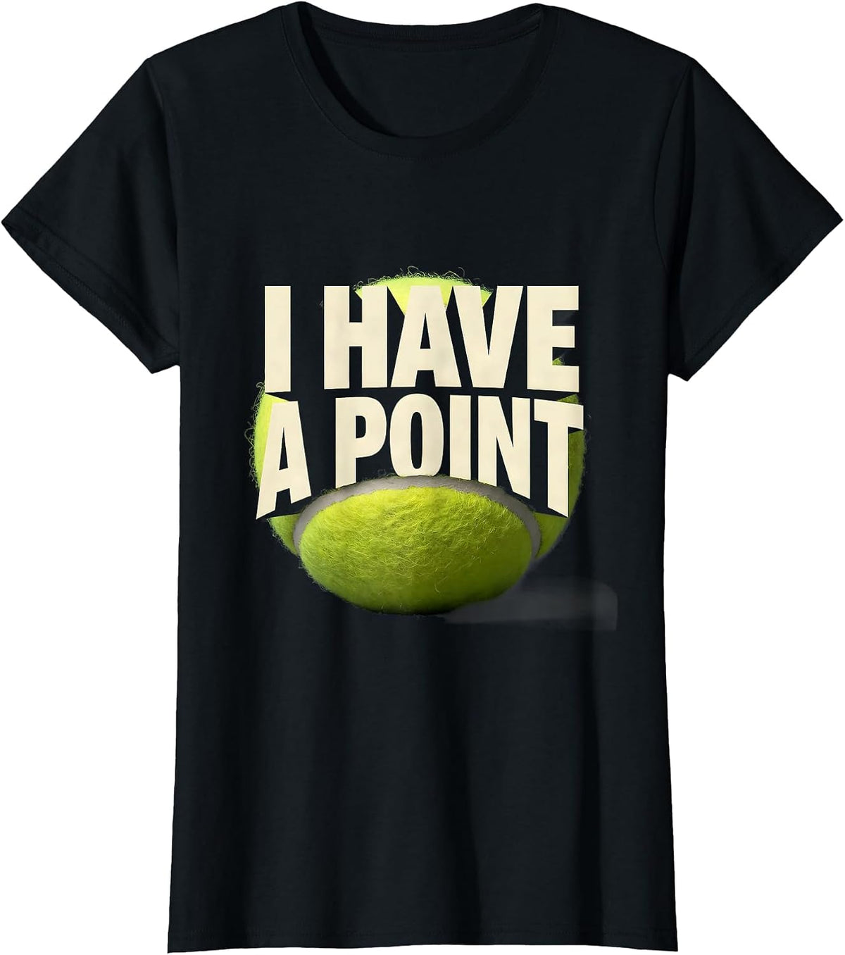 I Have A Point Tennis Player Pun Humor Gift For Grandpa T-Shirt - Black