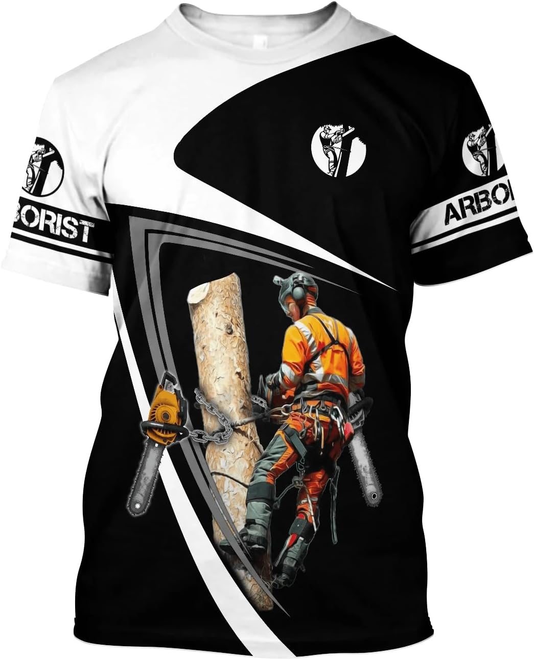 Arborist Carpenter Worker T-Shirts 3D Print Unisex Shirts Tee Short Sleeves Shirt Summer Top - C-dx-14