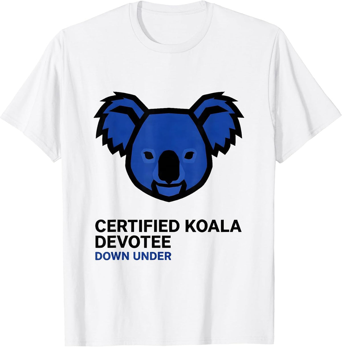 Men's Certified Koala Devotee Down Under Australian Wildlife T-Shirt - White