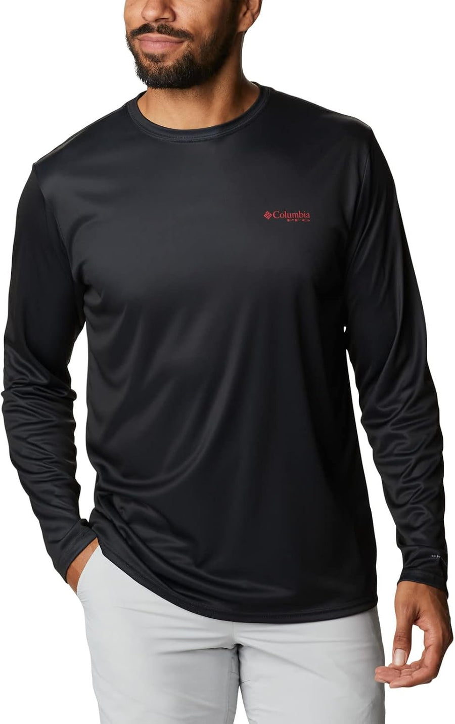 Columbia Men's Terminal Tackle PFG Fish Flag Long Sleeve - Black\/Al Fish