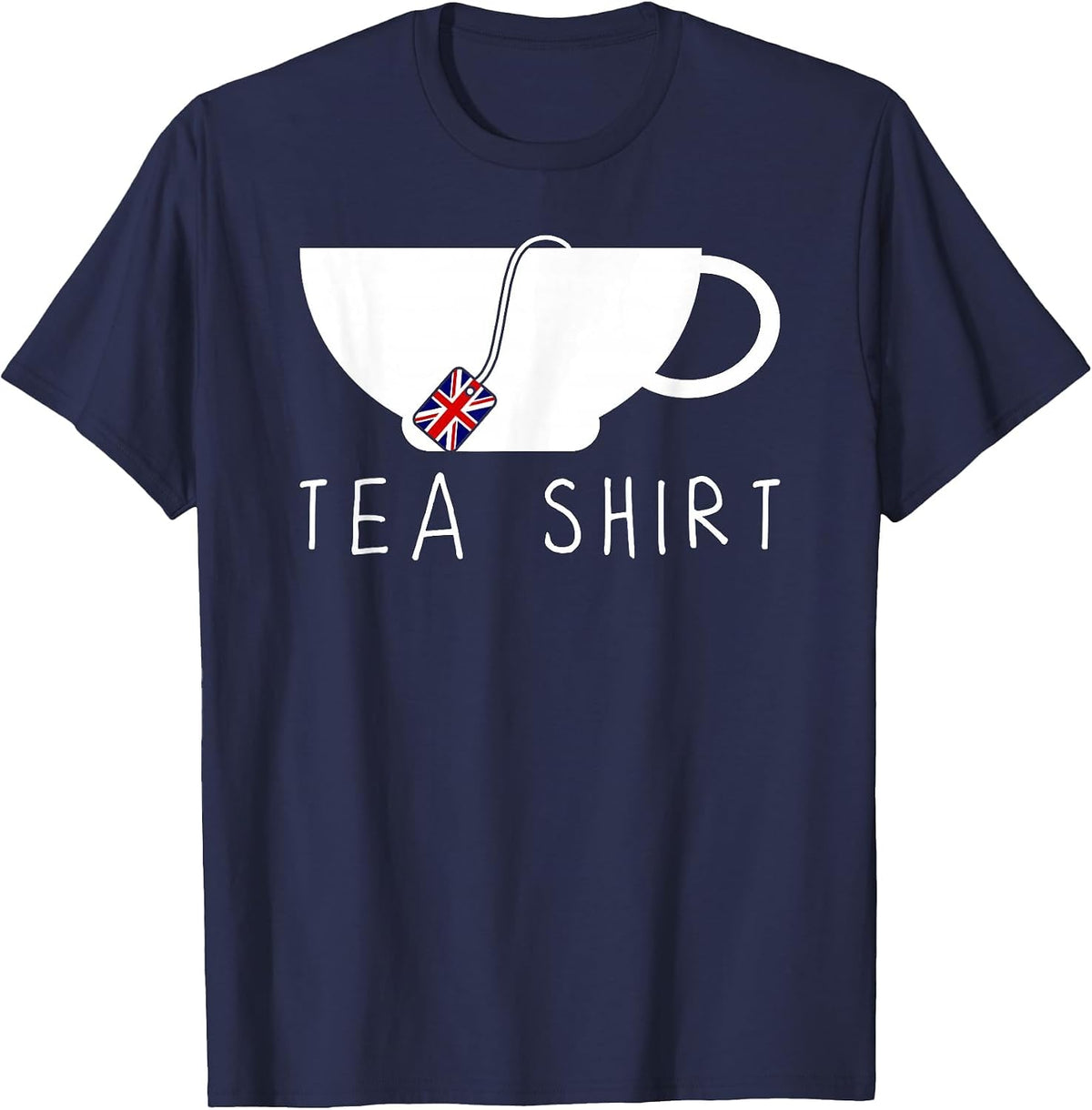 Tea English Tea British Flag T-Shirt - Navy Blue