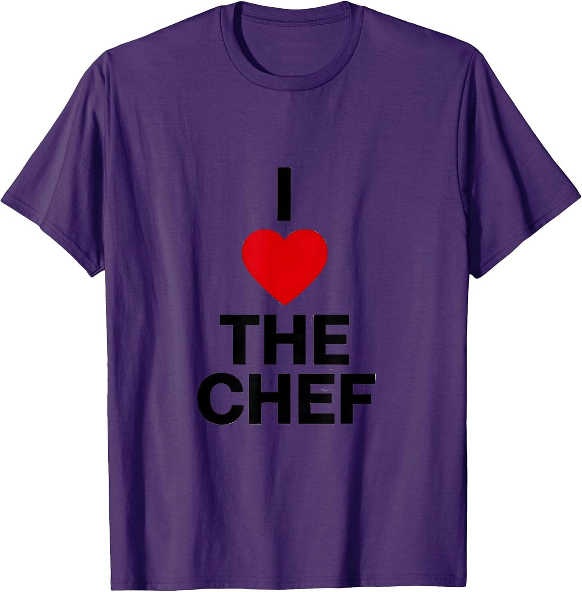Men's I Love The Chef Funny Crude Humor Chef Lover Gift T-Shirt - Purple