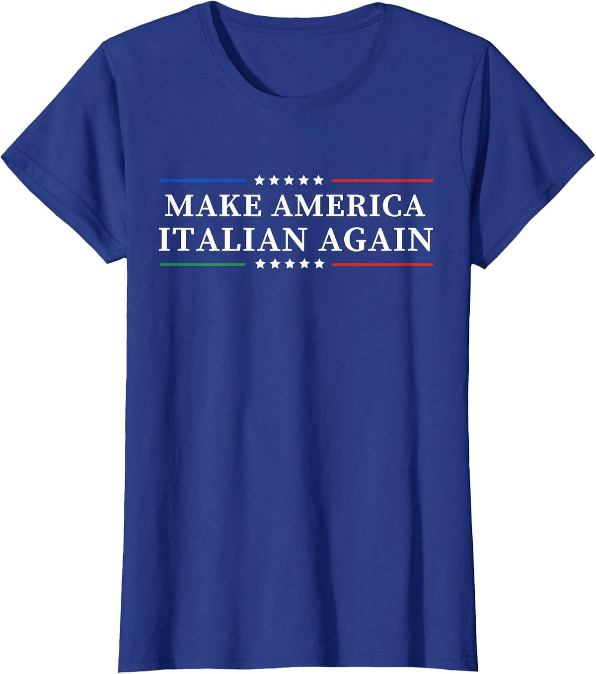 Funny Make America Italian Again Italian Pride Tees Apparel T-Shirt - Royal Blue