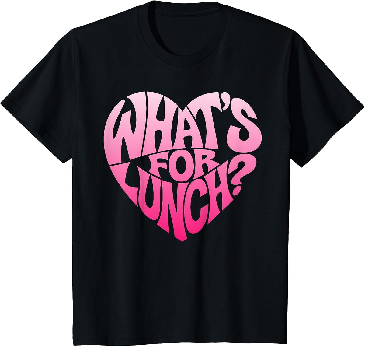 Funny Cooking Lunch Lady What's for Lunch? Mom T-Shirt - Black