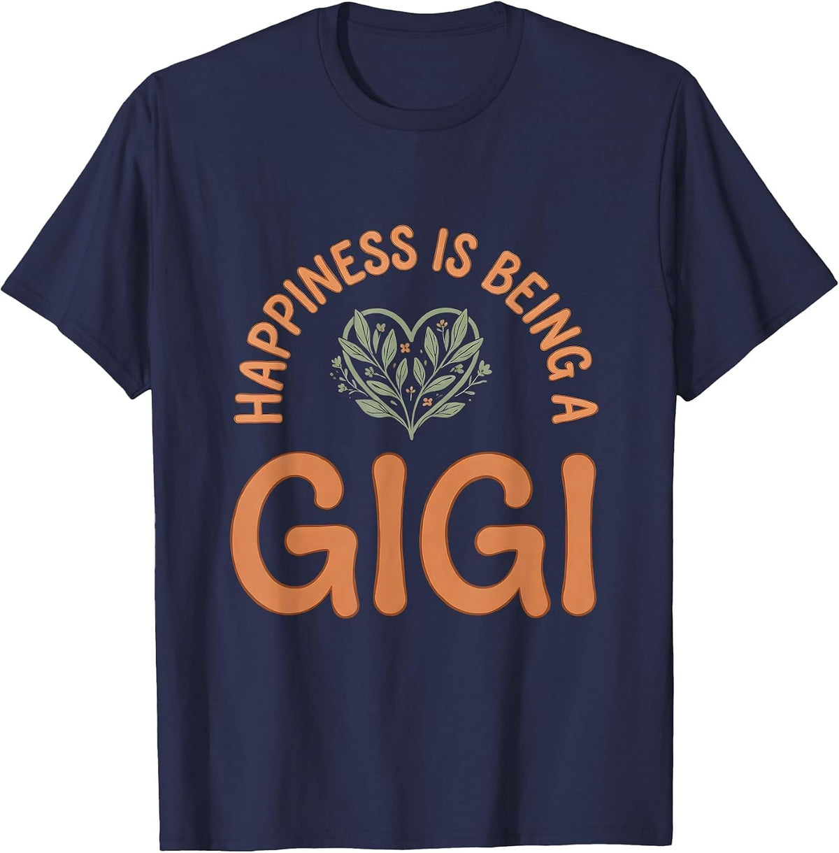 Men's Happiness Is Being A Gigi Boho Grandma Mother's Day T-Shirt - Navy Blue