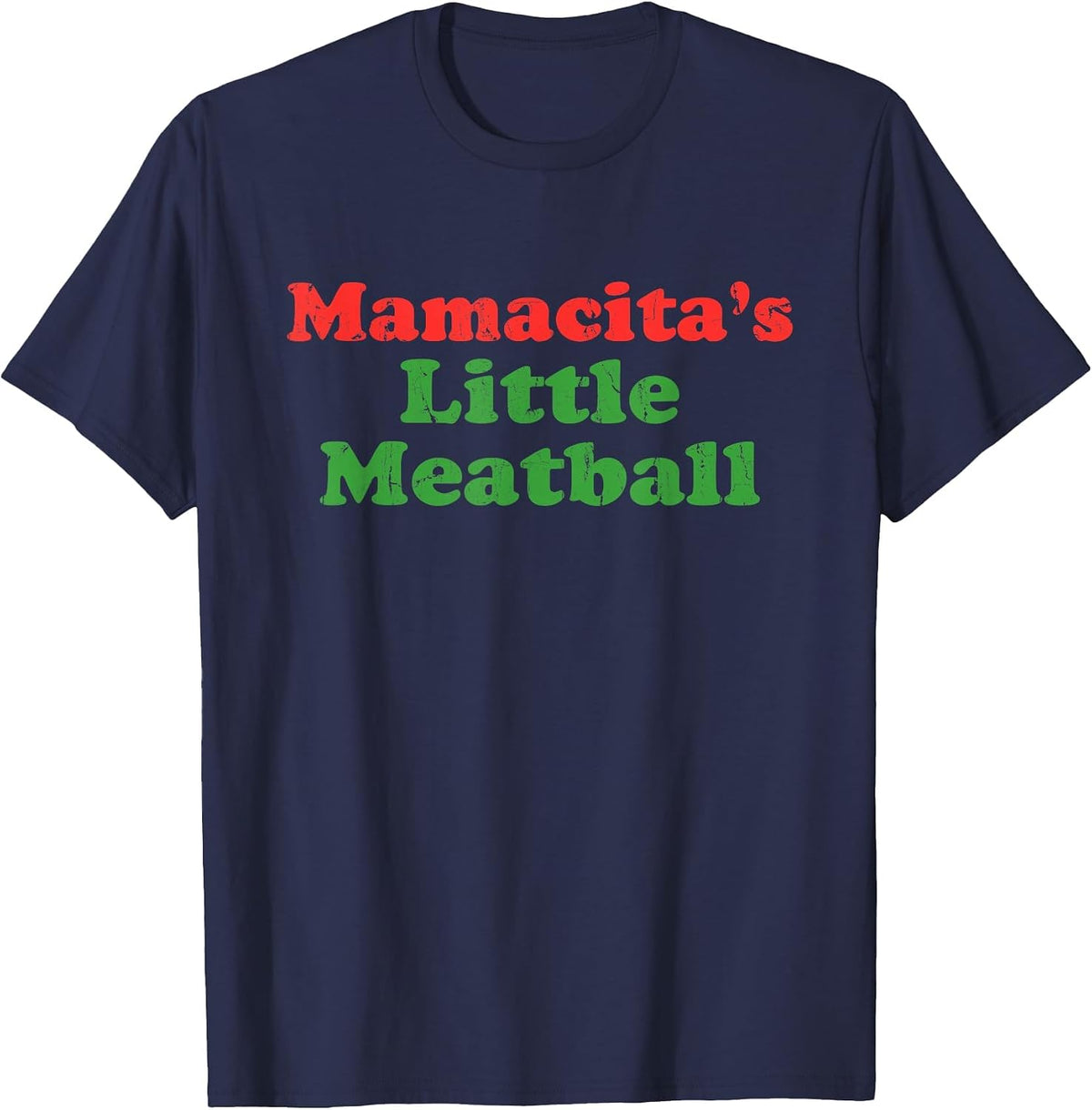 Mamacita's Little Meatball T-Shirt - Navy Blue