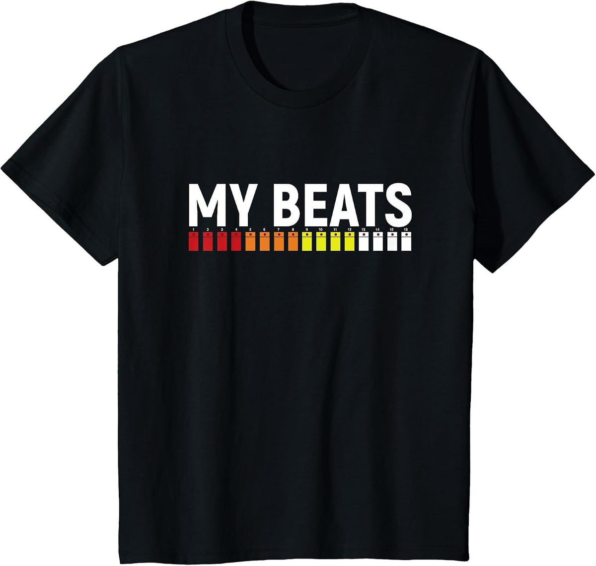EDM 808 My Beats T-Shirt - Roland Drum Machine T-Shirt - Black