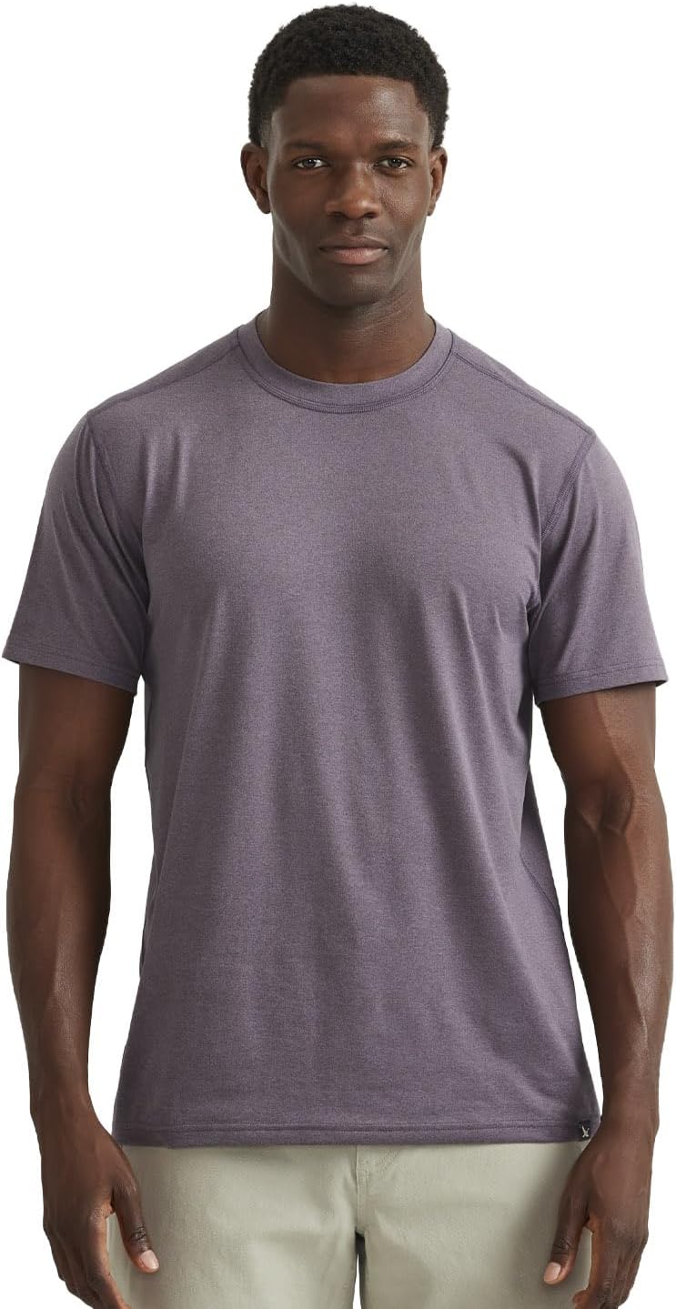 Eddie Bauer Men's Short Sleeve Mountain Trek Tee - Aubergine