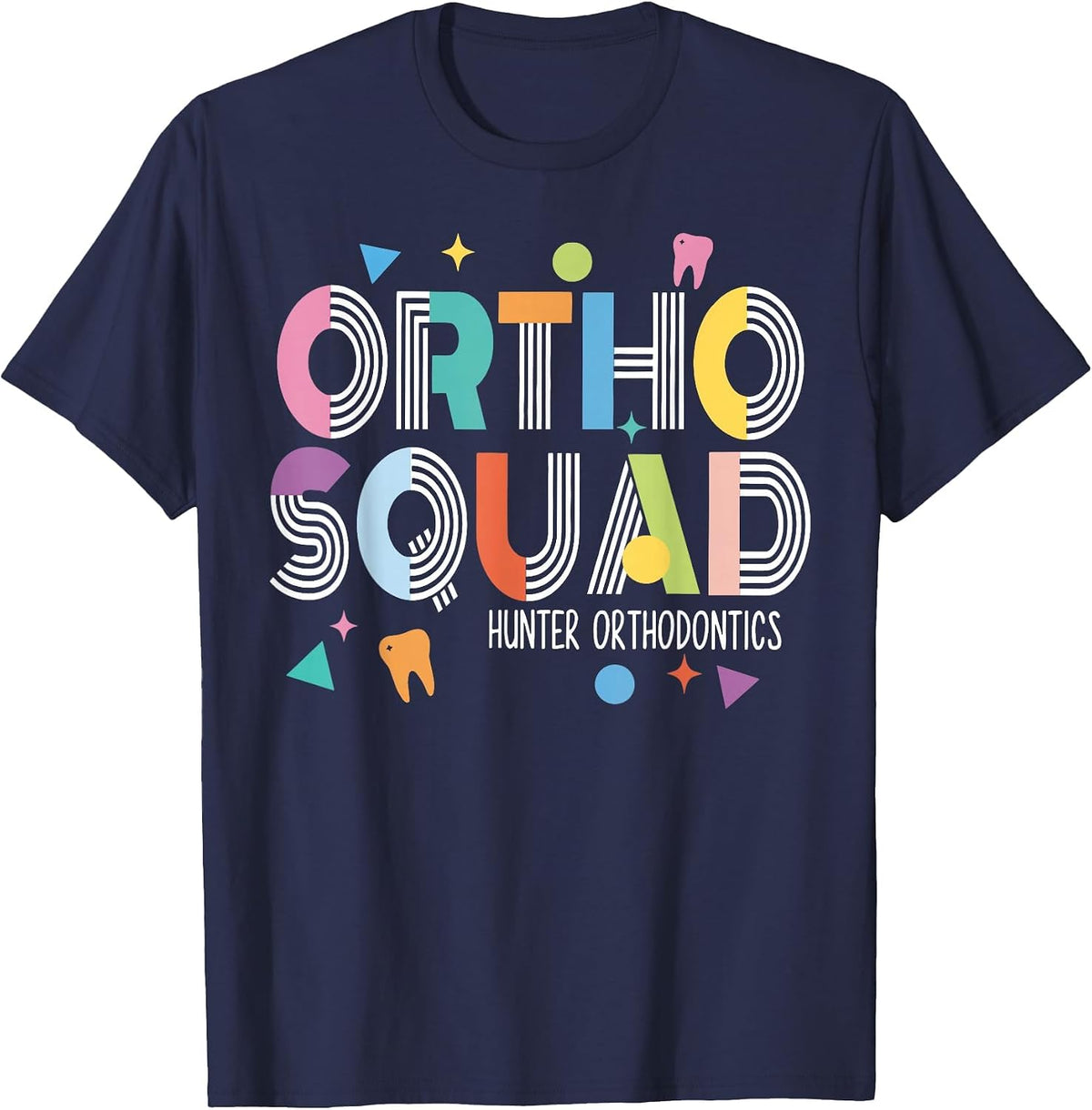 Ortho Squad Orthodontic Assistant Dental Assistant Doctor T-Shirt - Navy Blue