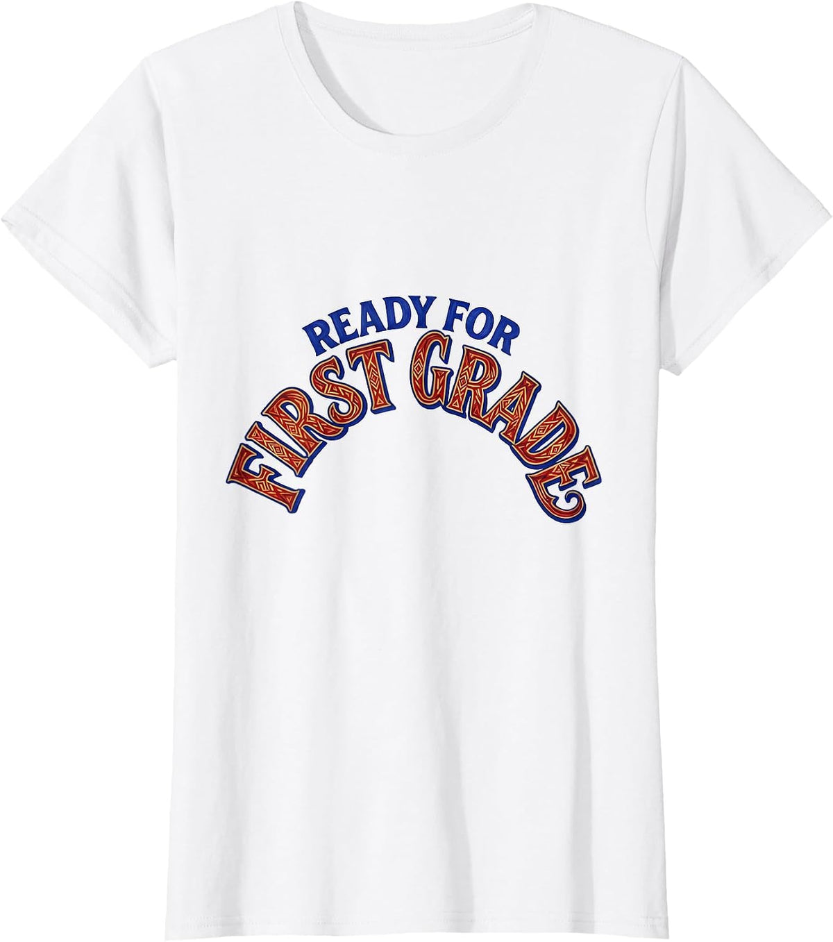 Women's Ready For First Grade Wholesome Back To School Girl Teacher T-Shirt - White