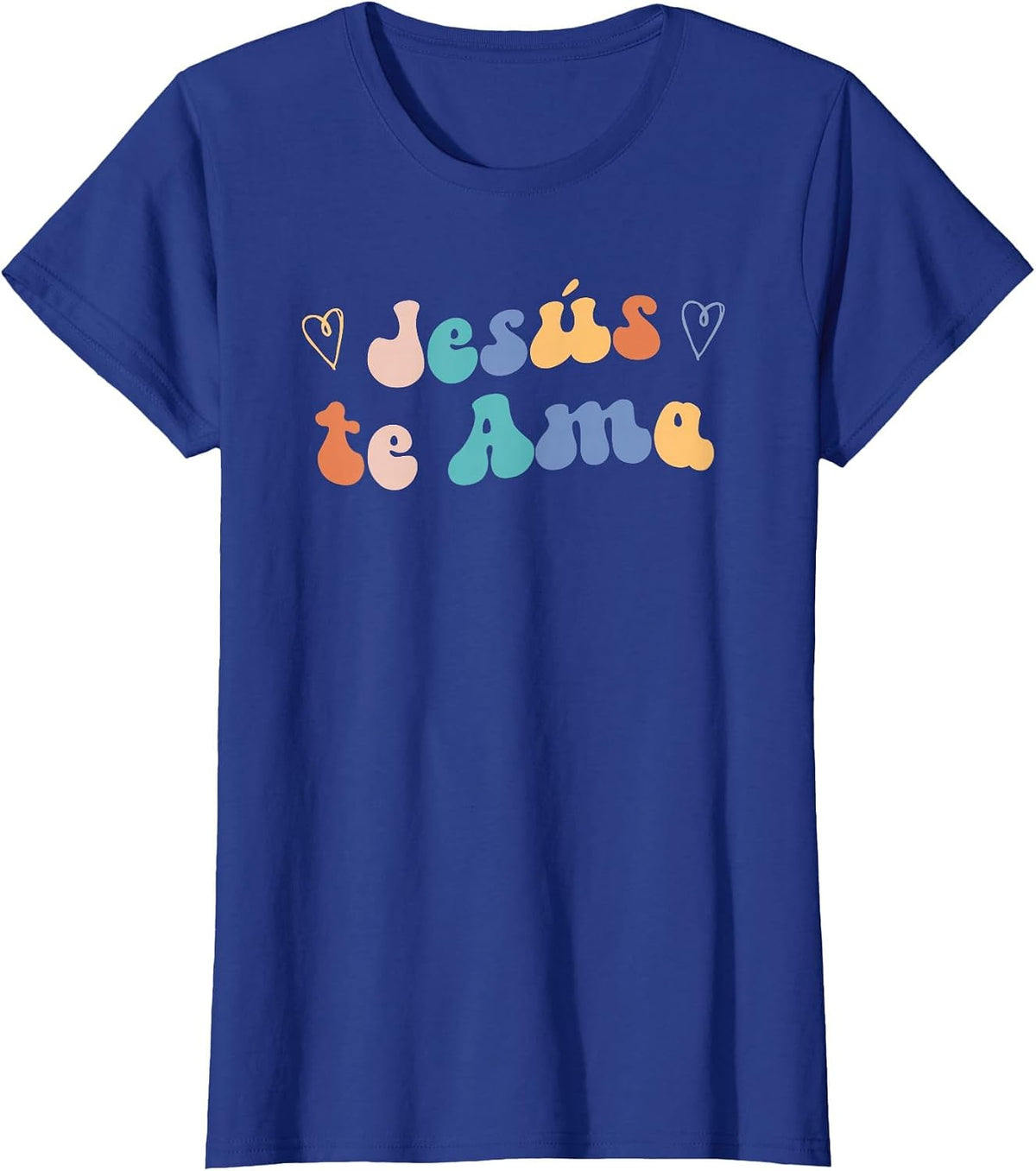 Jesus te AMA | Spanish Inspiring Loving Quote T-Shirt - Royal Blue