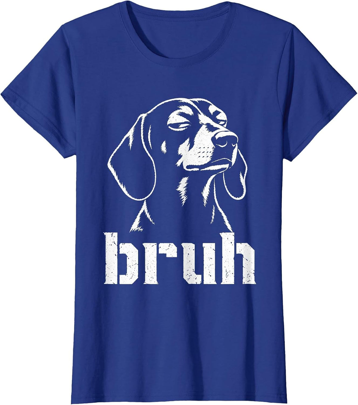 Bruh Funny Dachshund Meme Graphic Dog Mom Dachshund Lovers T-Shirt - Royal Blue