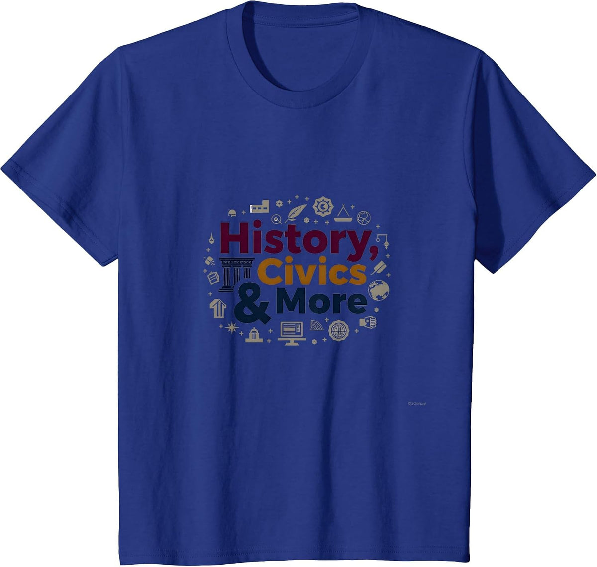 Social Studies Teacher History Civics & More Gift T-Shirt - Royal Blue