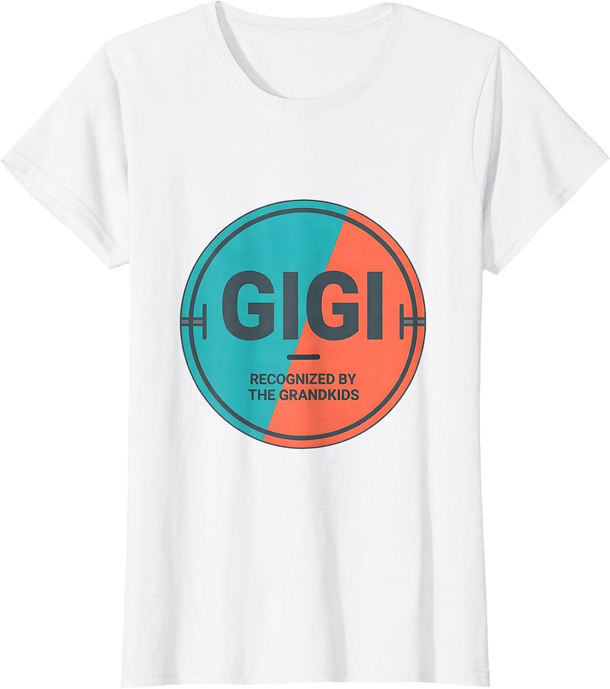 Women's Gigi Recognized By The Grandkids Funny Grandma Humor T-Shirt - White