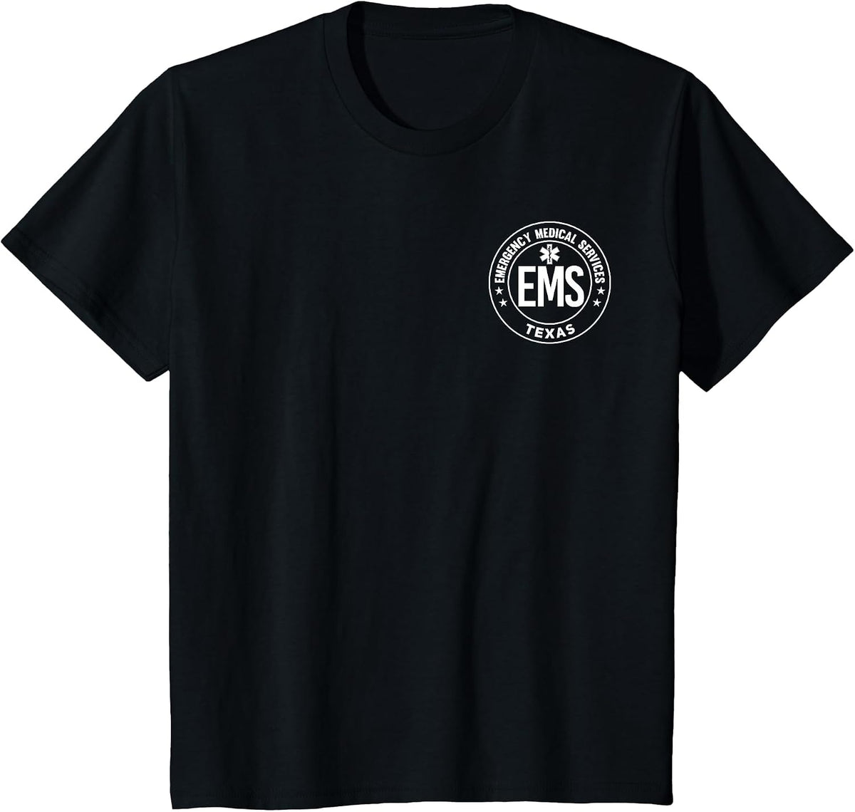Texas EMS Emergency Medical Services EMT T-Shirt - Black