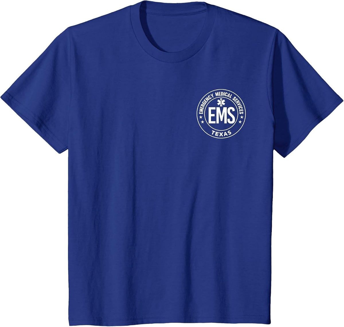 Texas EMS Emergency Medical Services EMT T-Shirt - Royal Blue