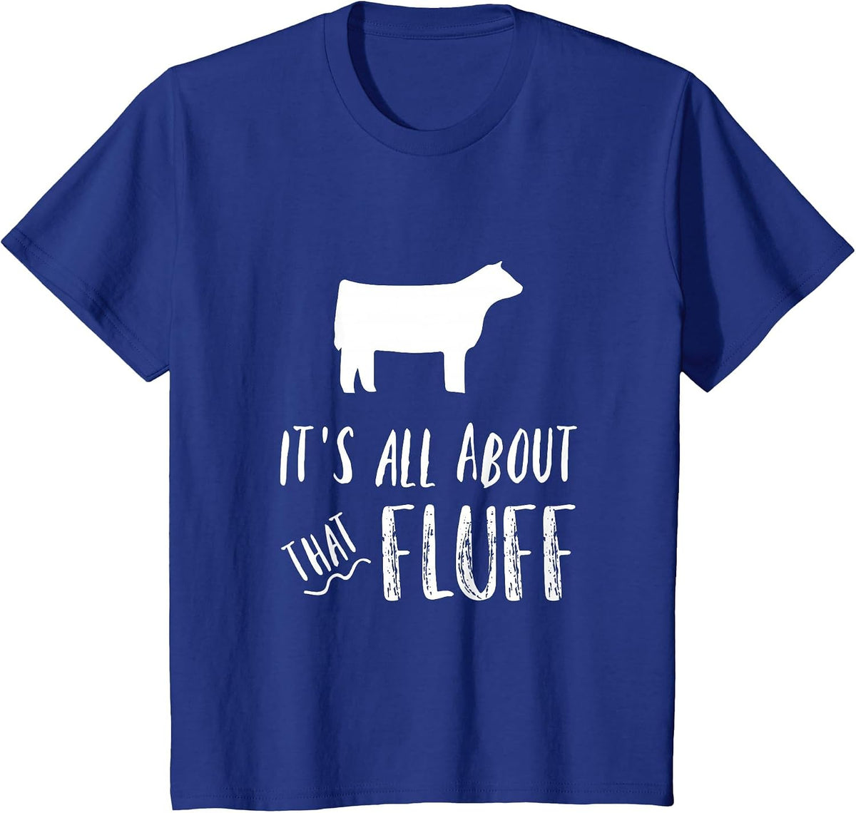 Funny Cow Showing T-Shirt - Royal Blue