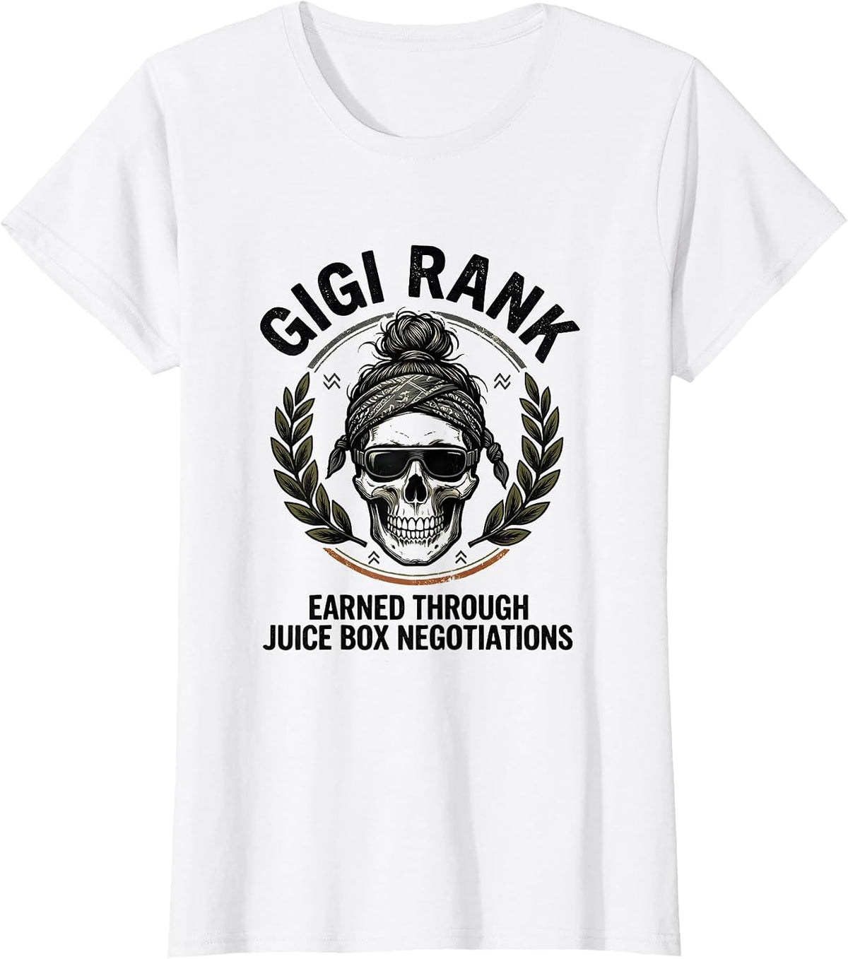 Gigi Rank, Earned Through Juice Box Negotiations Vintage T-Shirt - White