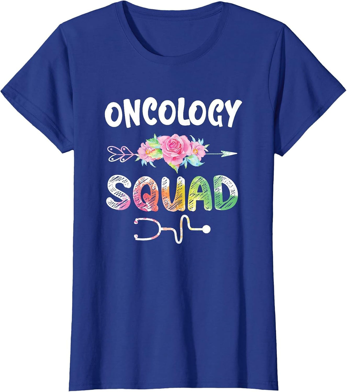 Oncology Nurse Squad Shirt Oncology Matching Nurse T-Shirt - Royal Blue