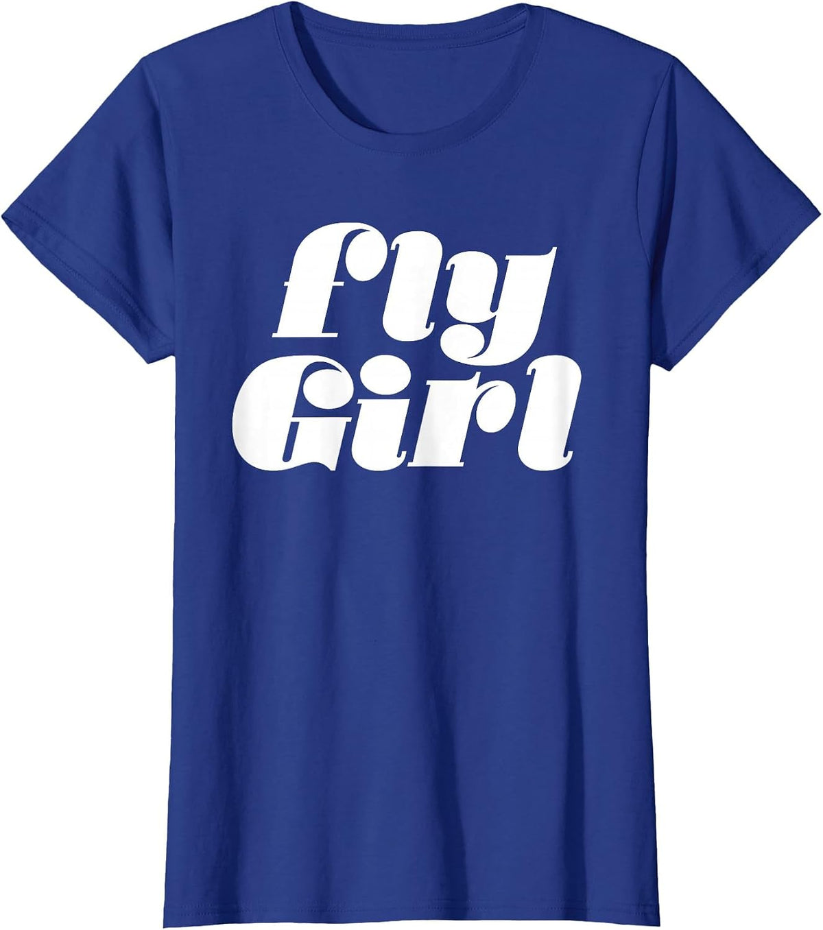 Fly Girl 80s 90s Old School Hip Hop T-Shirt - Royal Blue