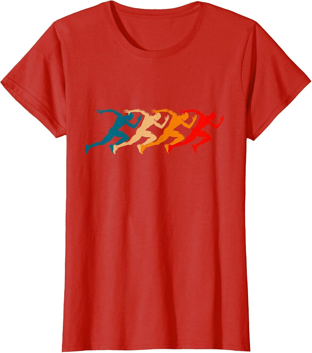 Runner Running Track and Field T-Shirt - Red