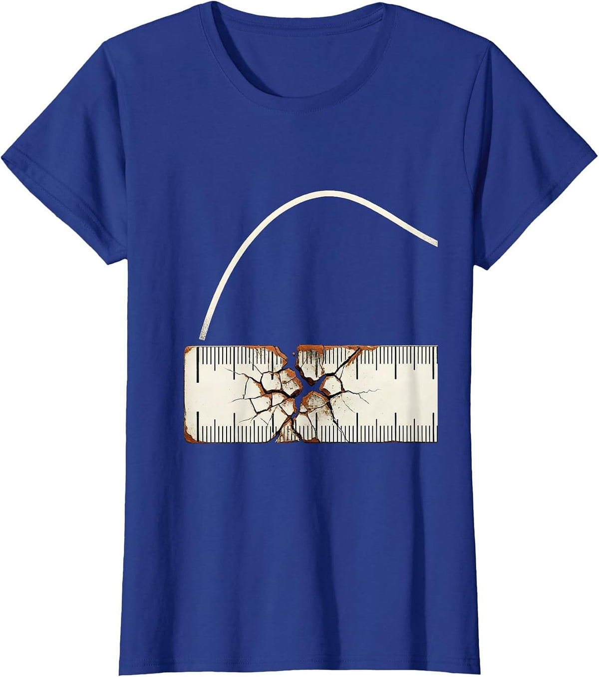 Women's Trend Line Distressed Data Analyst Data Scientist Gift T-Shirt - Royal Blue