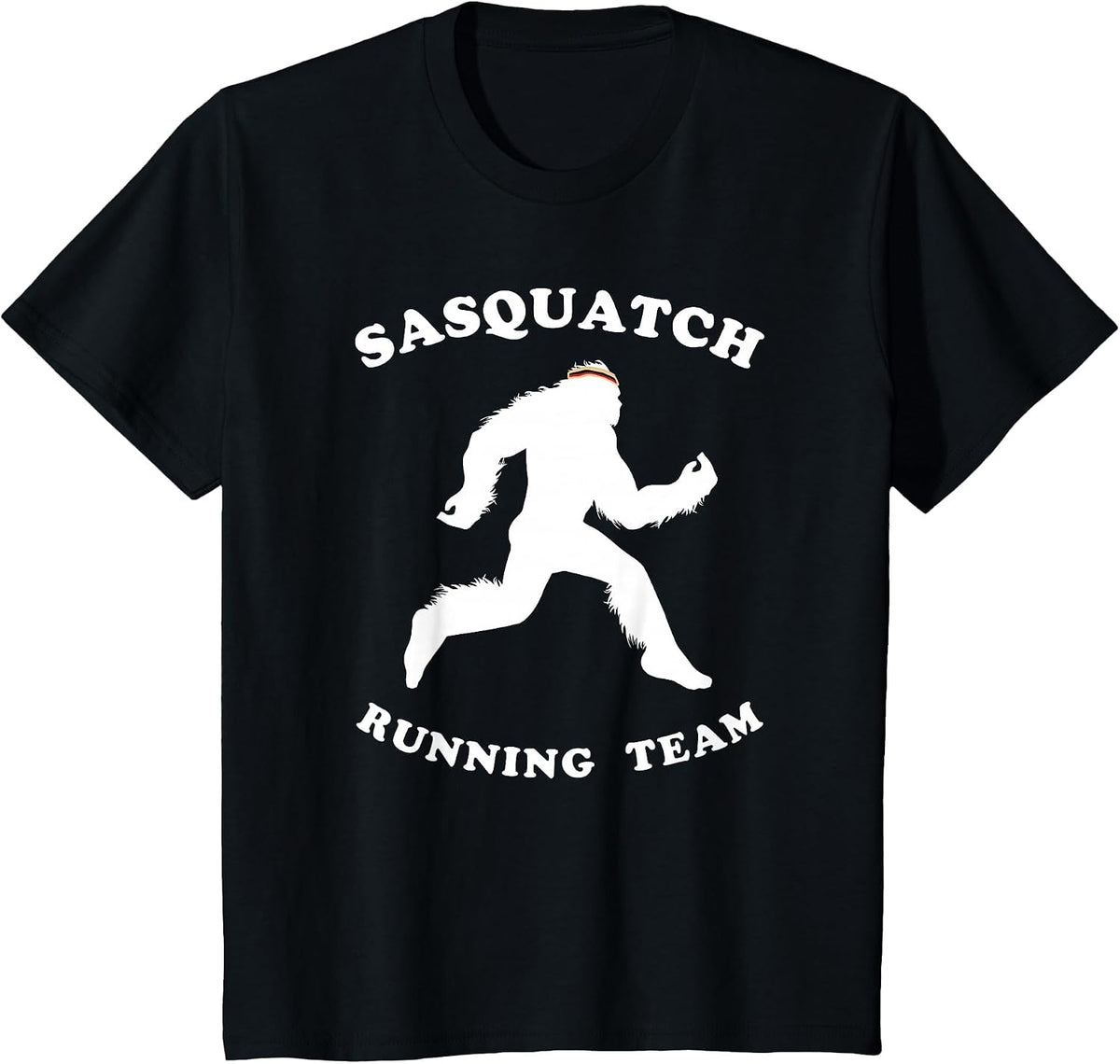 Sasquatch Running Team Bigfoot Marathon Runner T-Shirt - Black