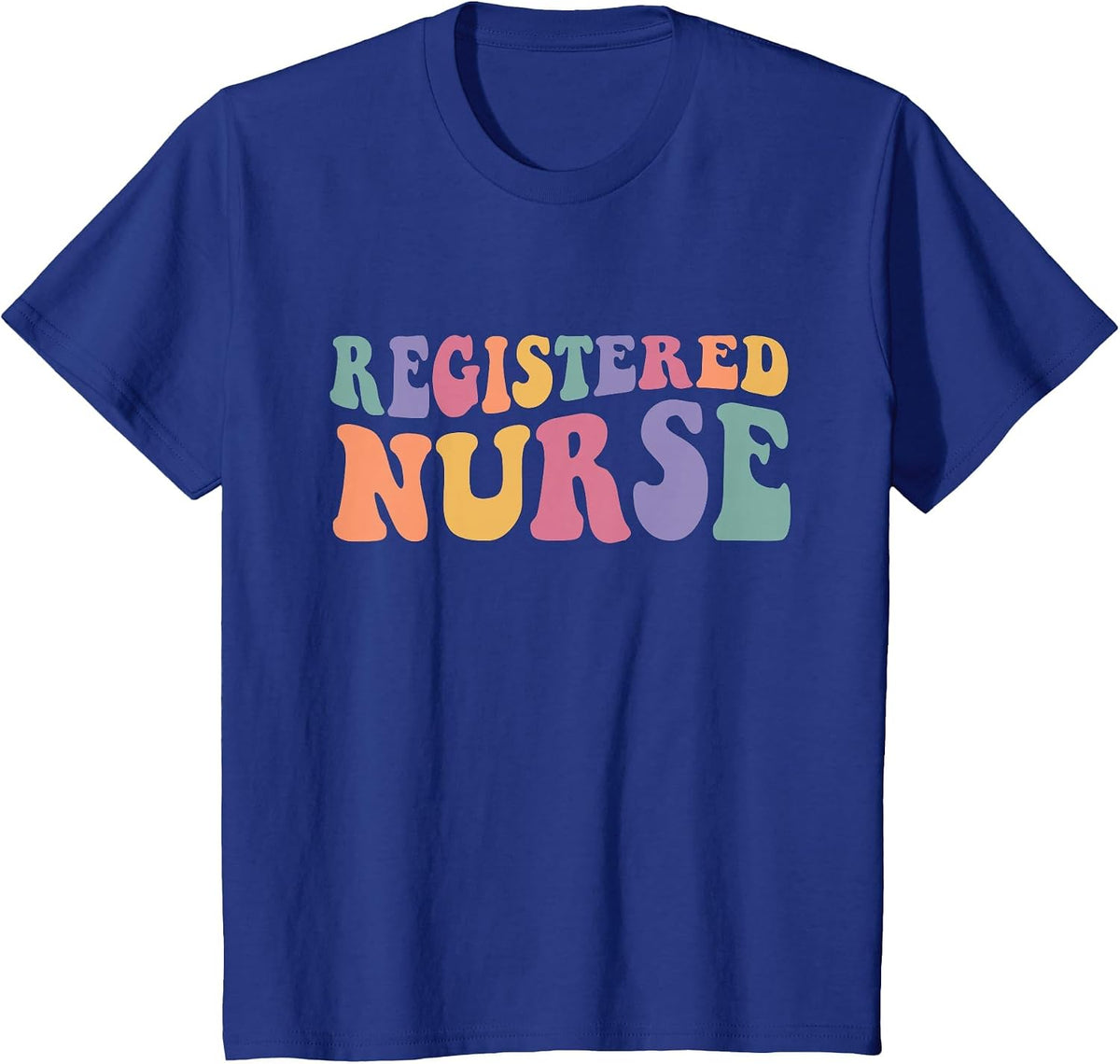RN Nurse Groovy Registered Nurse Nursing School Women T-Shirt - Royal Blue