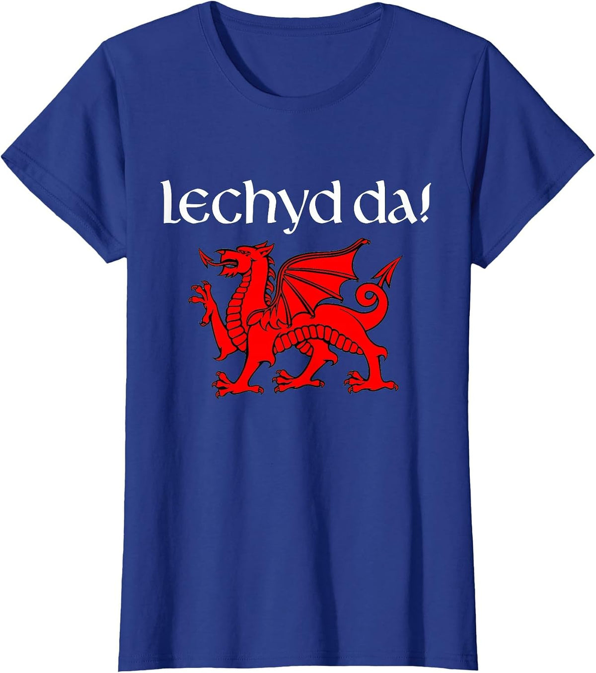 Cheers in Welsh Dragon Shirt Lechyd Da Drinking Souvenir T-Shirt - Royal Blue