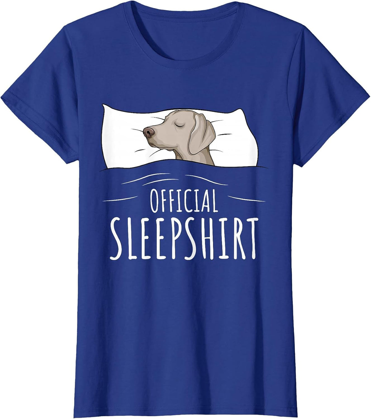 Weimaraner Dog Official Sleepshirt T-Shirt - Royal Blue